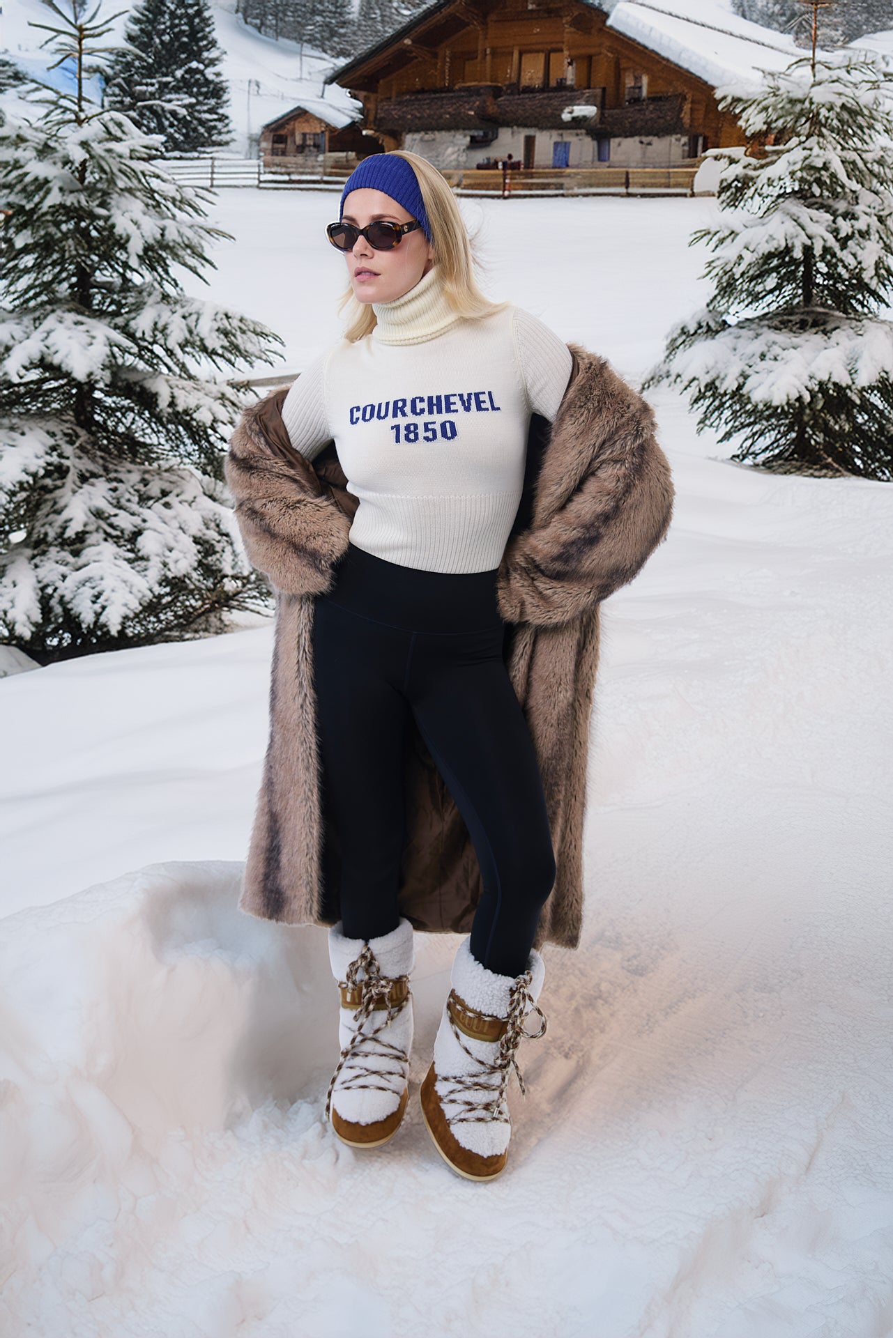 Courchevel White Knitted Jumper