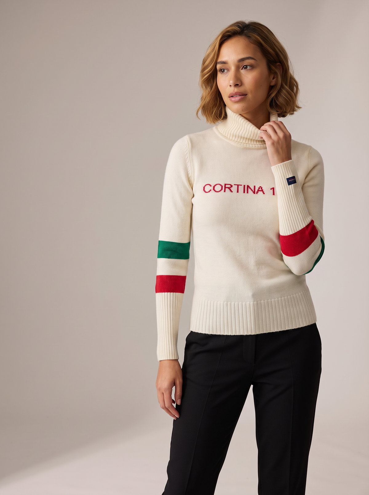 Cortina White Knitted Jumper
