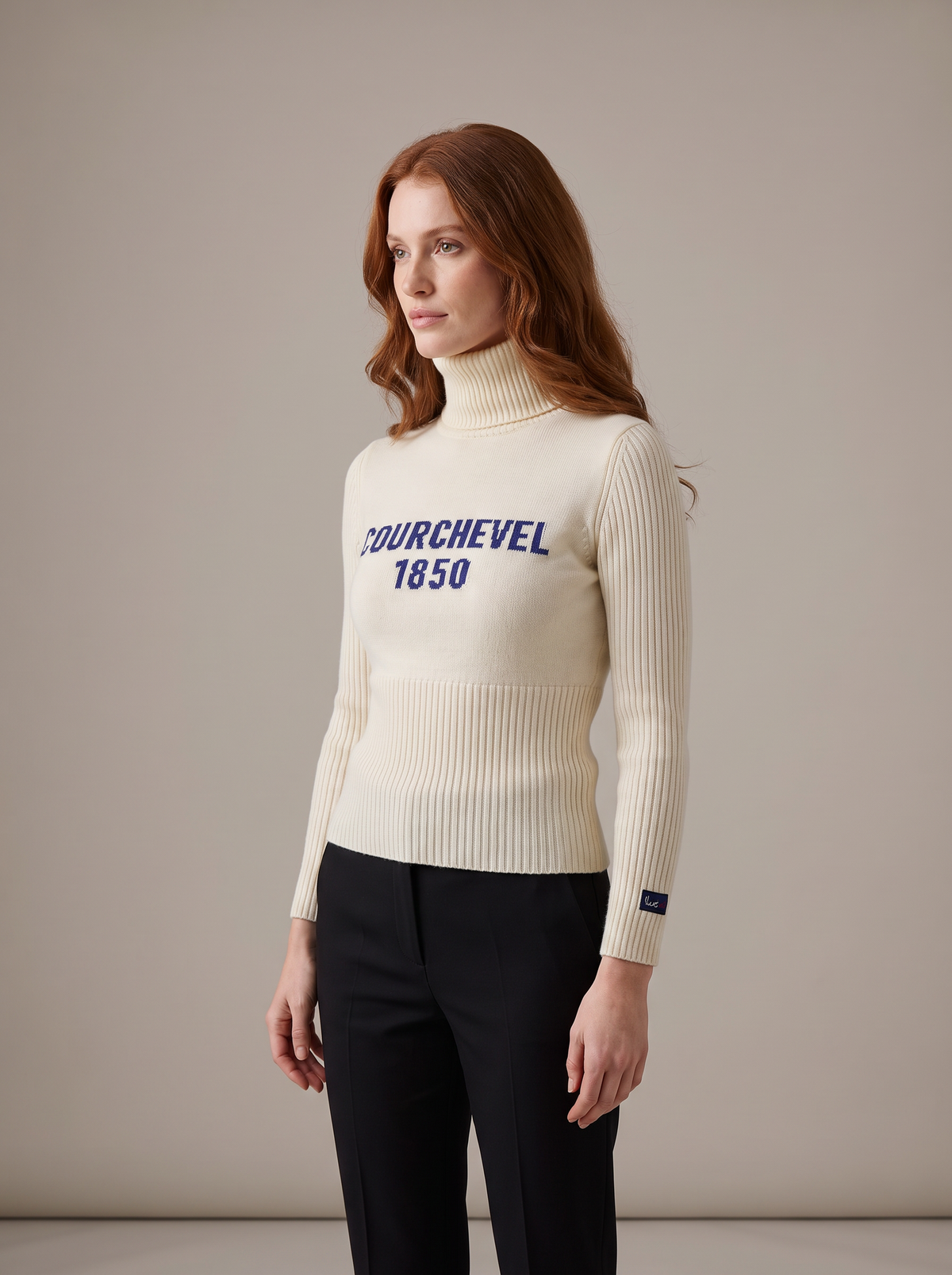 Courchevel White Knitted Jumper