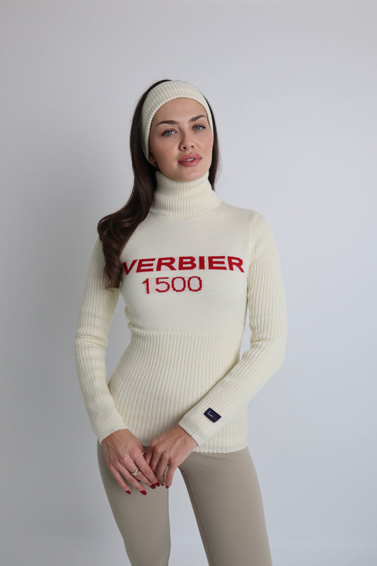 Verbier White Knitted Jumper
