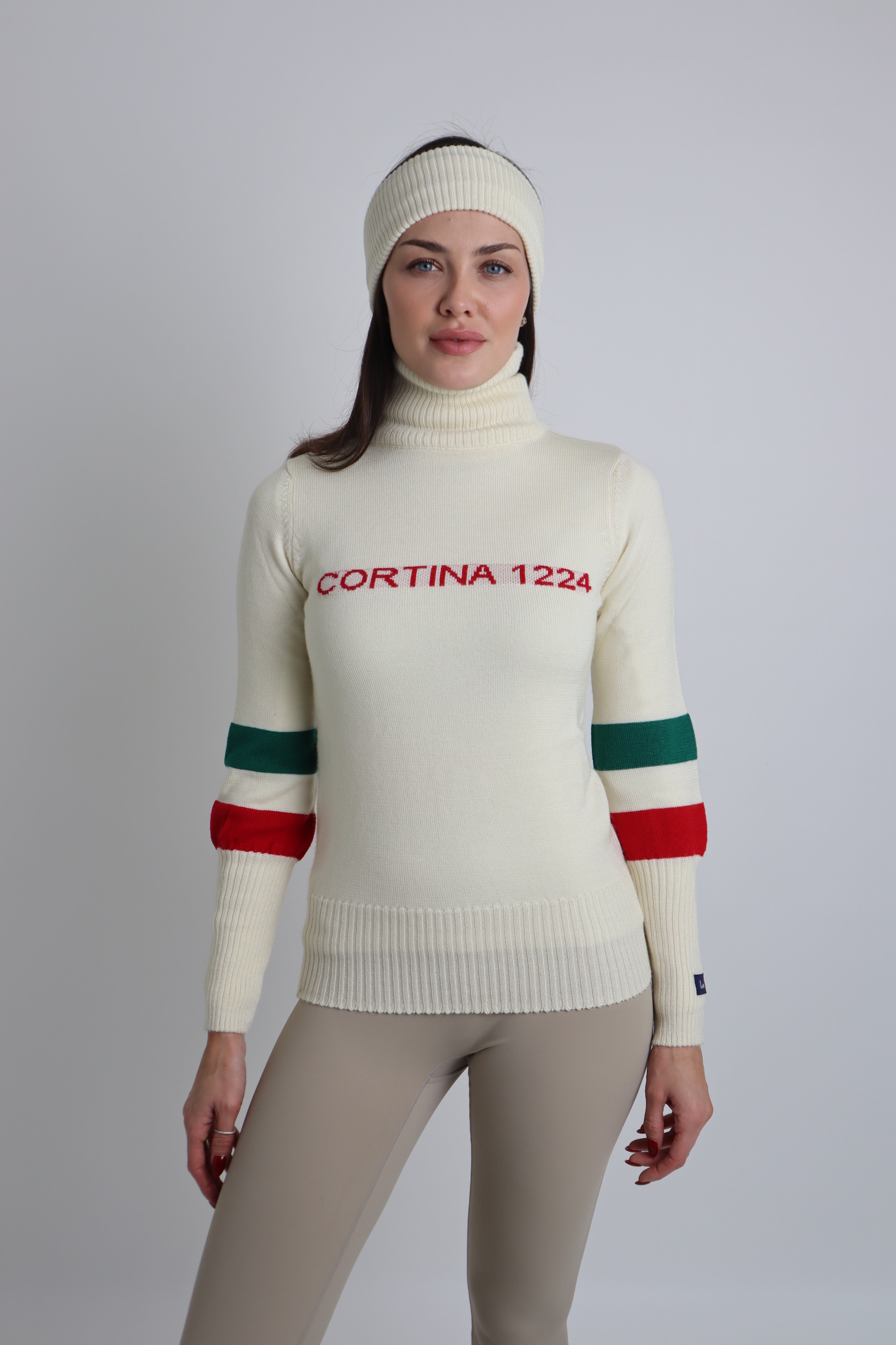 Cortina White Knitted Jumper