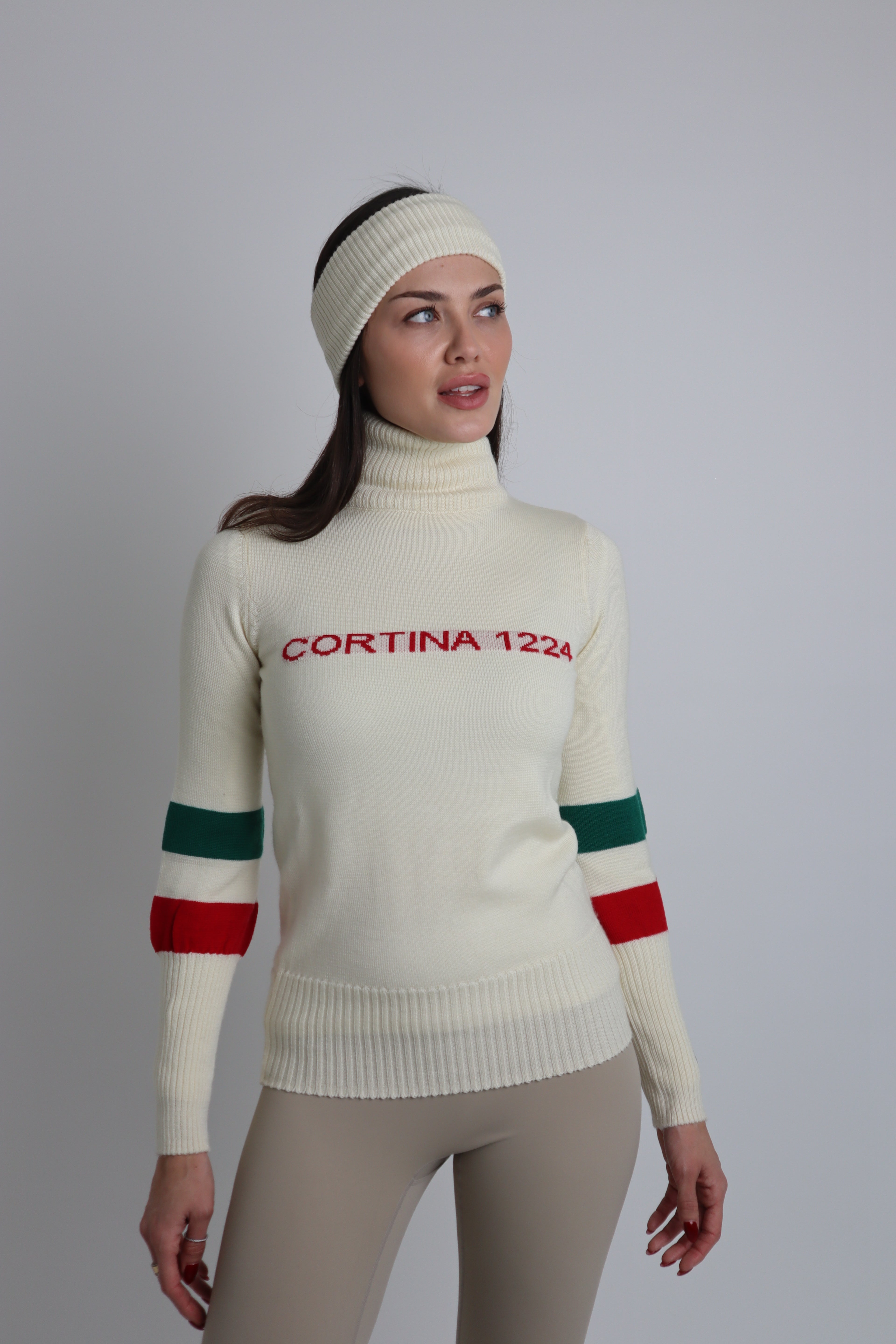 Cortina White Knitted Jumper