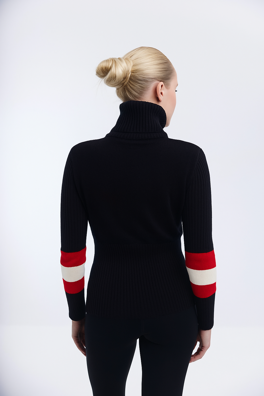 St Anton Black Knitted Jumper