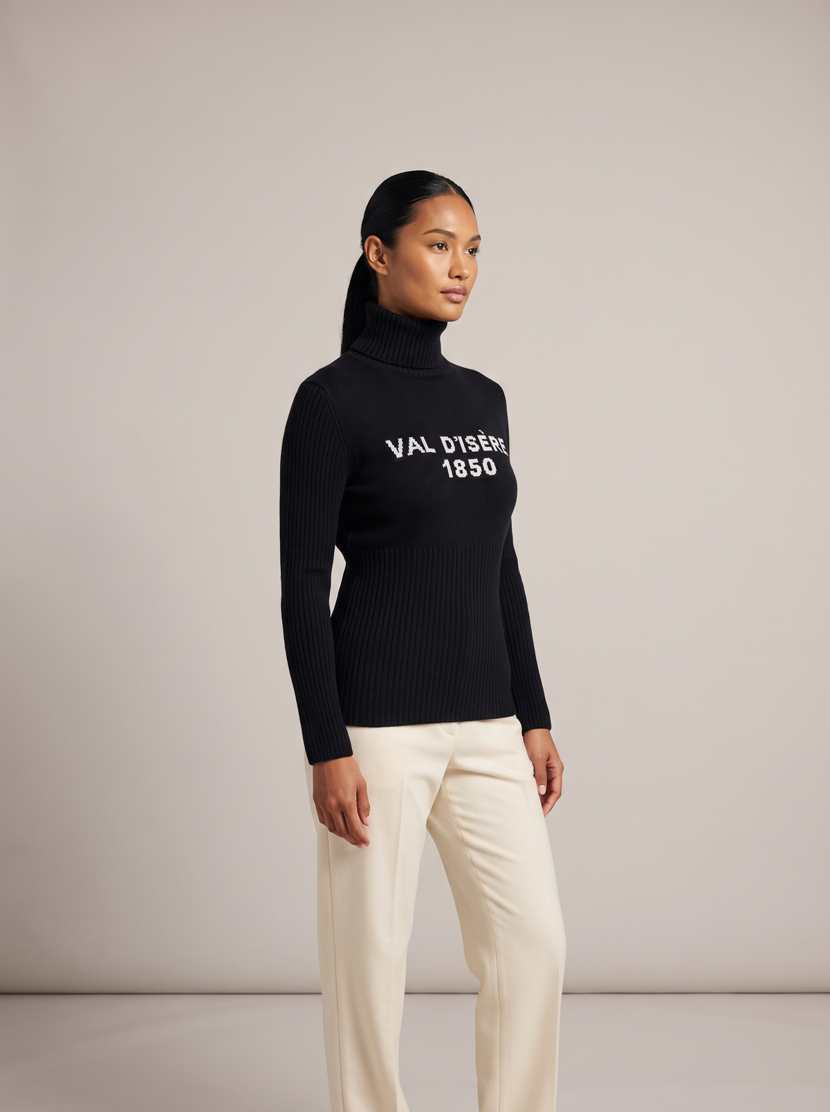 Val D'Isere Black Knitted Jumper