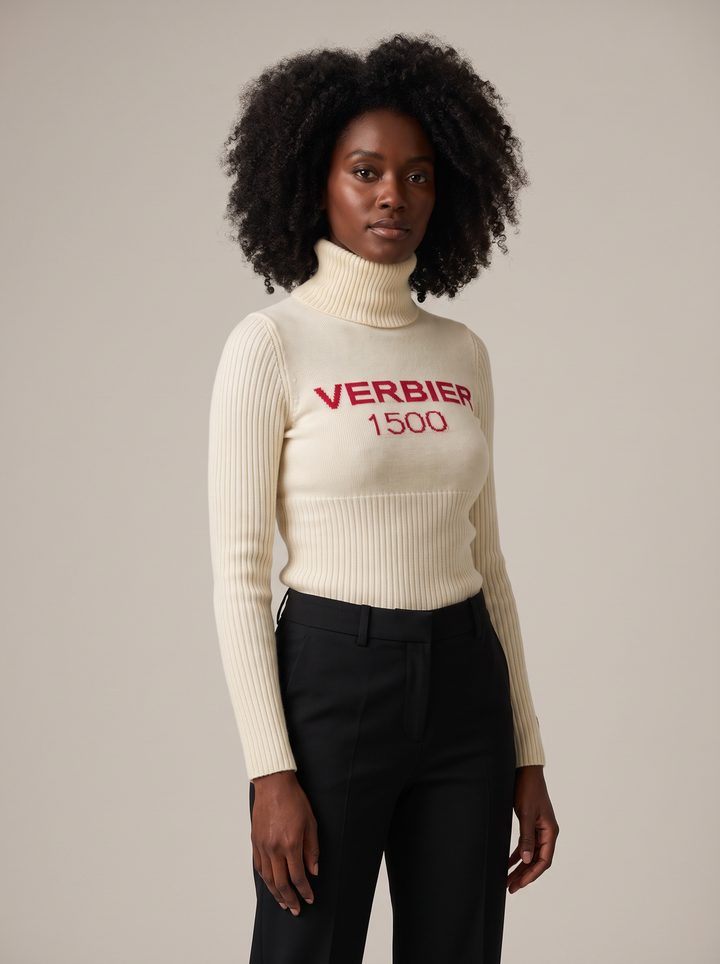 Verbier White Knitted Jumper